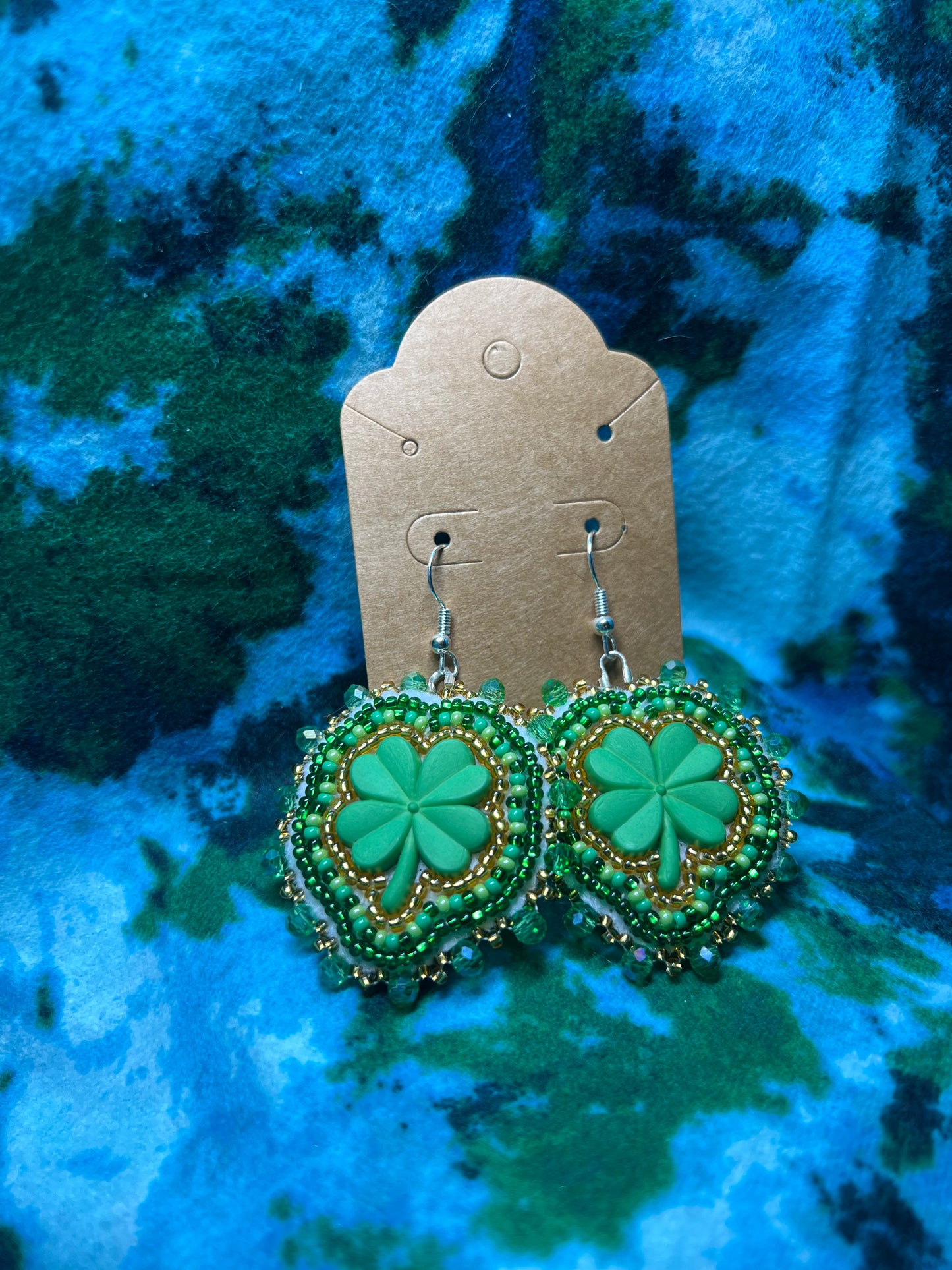 mini shamrock earrings