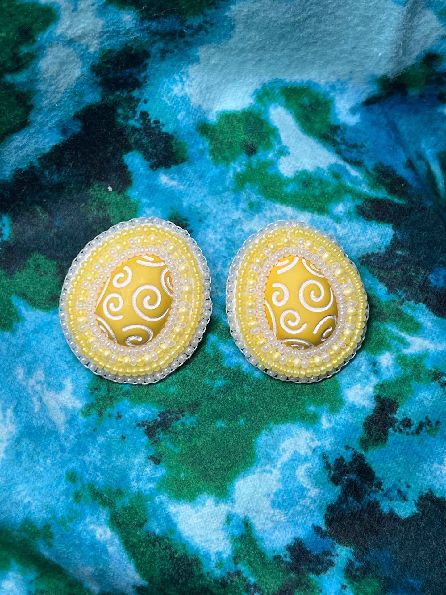 Yellow Easter Egg Earrings