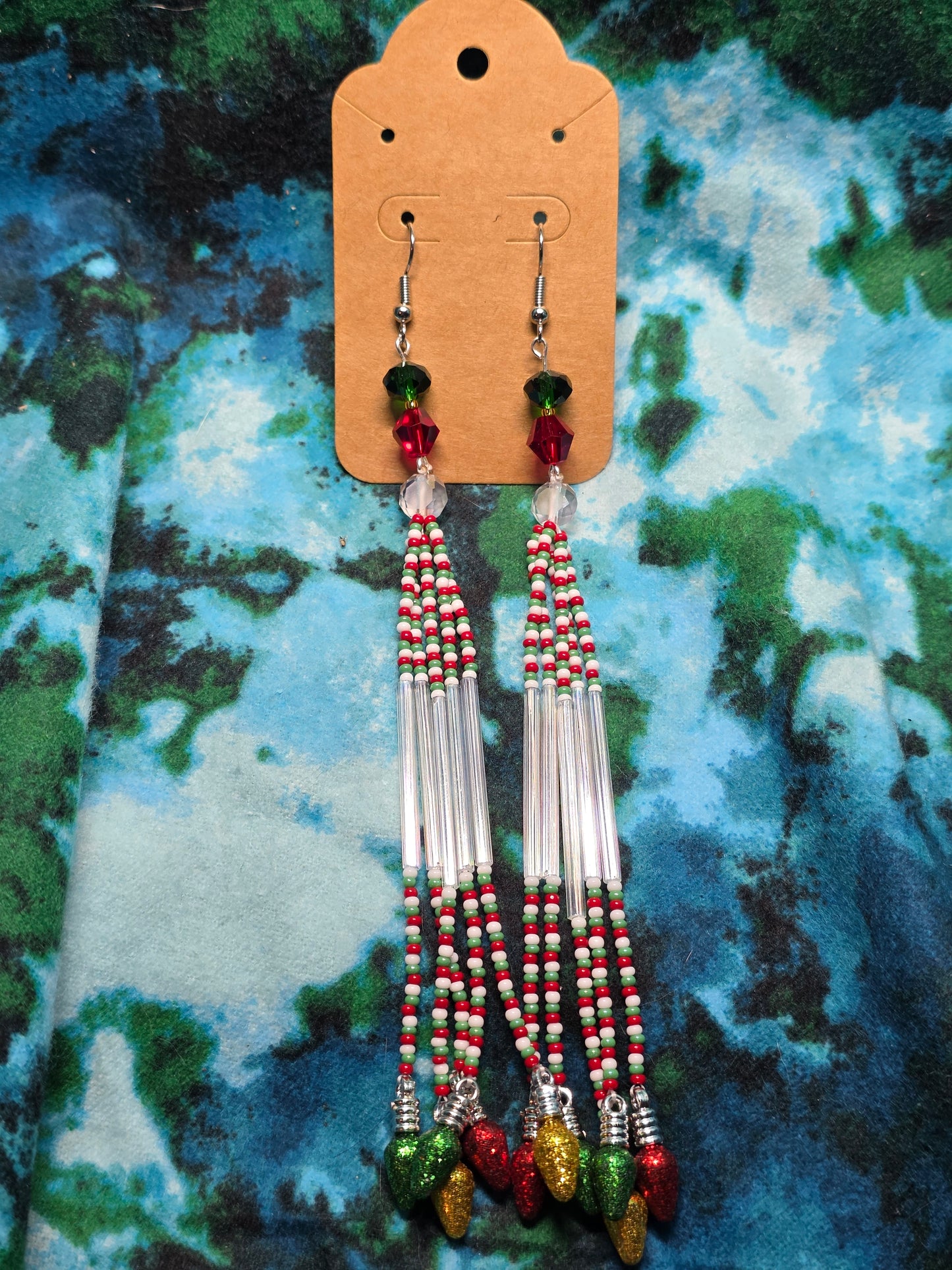 Christmas dangle earrings